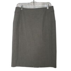 LOFT Gray Straight Skirt Work Office Business Professional Womens Size 10
